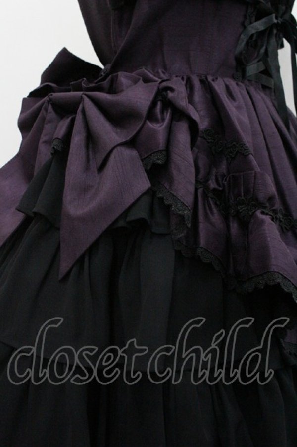 画像4: ALICE and the PIRATES / ギャザーシフォンジャンパースカート  ワイン I-26-01-24-045-PA-OP-AS-ZI (4)