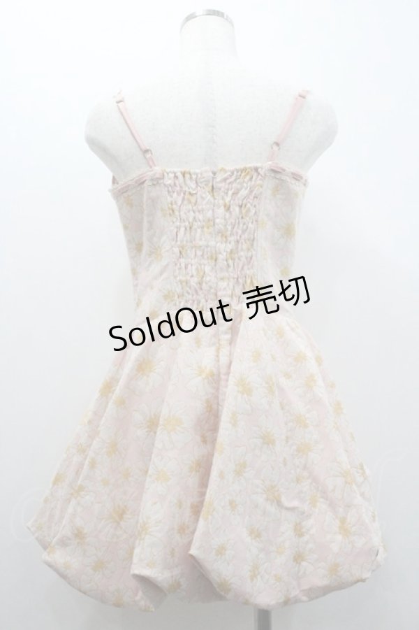 画像2: LACEMADE / フラワーコルセットワンピース  ピンク I-26-01-24-048-EL-OP-AS-ZI (2)
