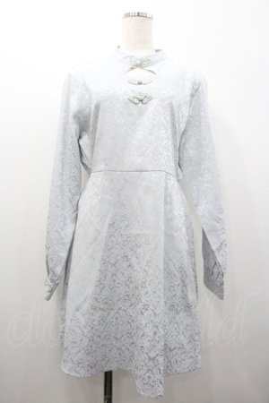 画像: SHEENA DEL RAY / チャイナワンピース  サックス I-26-01-24-050-EL-BL-SA-ZI