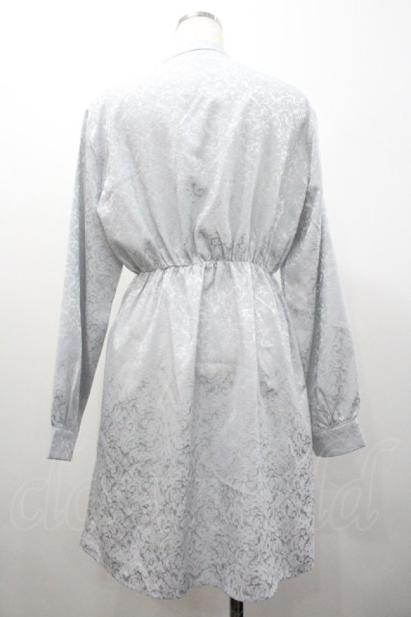 画像2: SHEENA DEL RAY / チャイナワンピース  サックス I-26-01-24-050-EL-BL-SA-ZI (2)