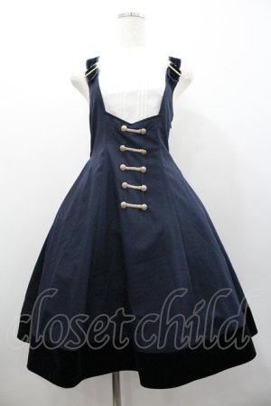 画像: Amavel / Historical Theatreミドルジャンパースカート  ネイビー I-26-01-24-057-CA-OP-SA-ZI