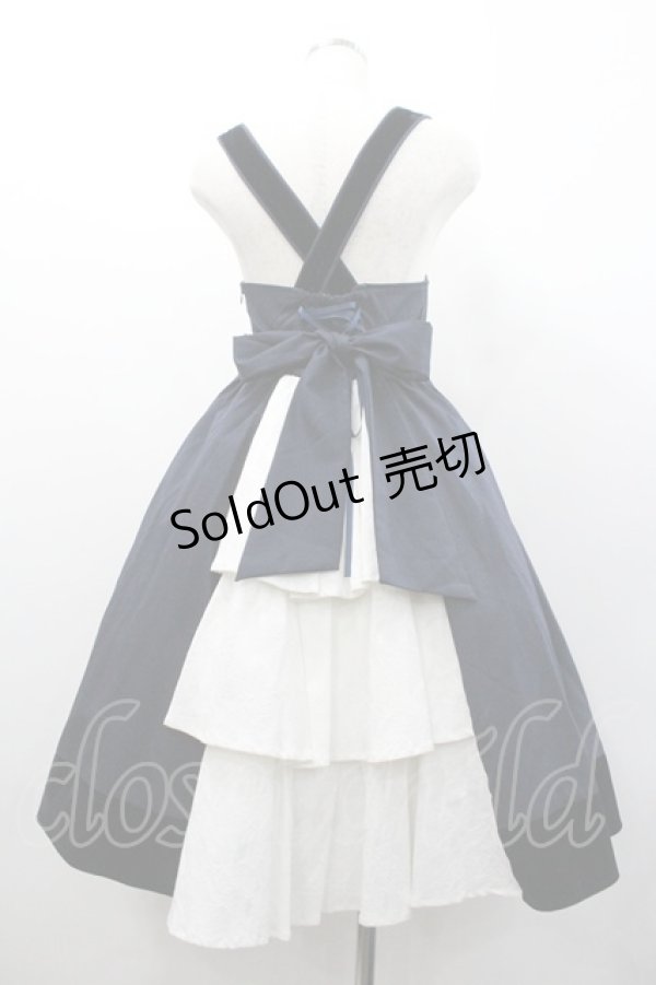 画像2: Amavel / Historical Theatreミドルジャンパースカート  ネイビー I-26-01-24-057-CA-OP-SA-ZI (2)