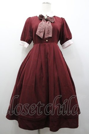 画像: Amavel / Rmantique Mademoiselleワンピース  ボルドー I-26-01-24-059-CA-OP-SA-ZI