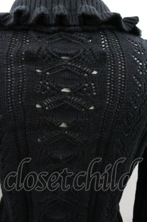 画像3: HEIHEI / フリルニット  黒 I-26-01-24-006-PU-TO-SA-ZI (3)