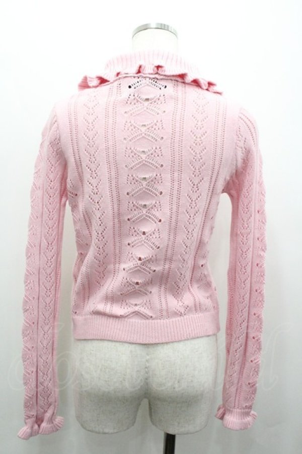 画像2: HEIHEI / フリルニット  ピンク I-26-01-24-007-PU-TO-AS-ZI (2)