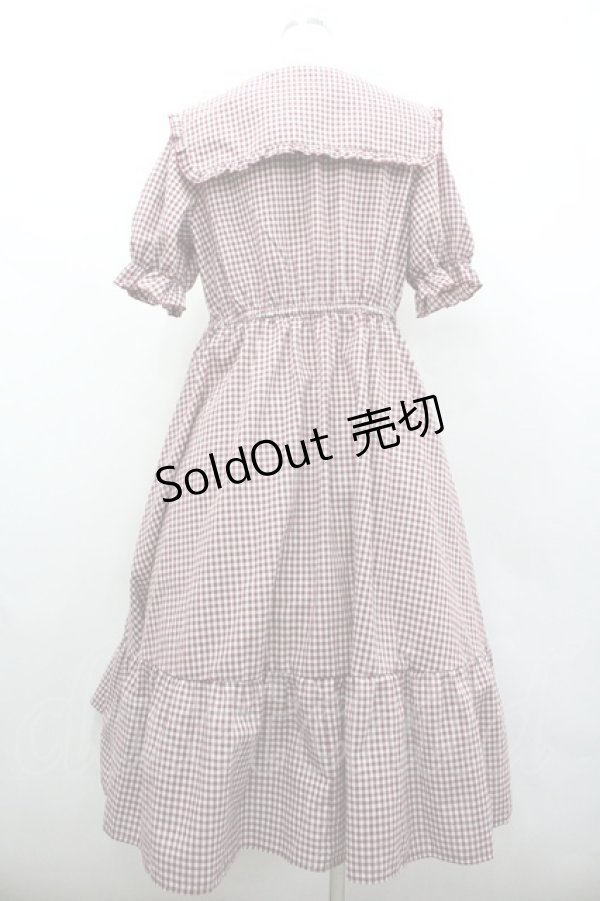 画像2: m petit by misako / ギンガムチェックワンピース LL 赤ｘ白 I-26-01-24-066-LO-OP-HR-ZI (2)