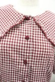 画像3: m petit by misako / ギンガムチェックワンピース LL 赤ｘ白 I-26-01-24-066-LO-OP-HR-ZI (3)