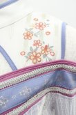 画像3: Ozz oneste / 桜刺繍チャイナス着物袖スナップボタンカーディガン  パープルＸ白 I-26-01-24-069-OO-TO-SA-ZI (3)