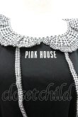 画像3: PINK HOUSE / misako×erinko フリル衿付きカットソーワンピース  黒 I-26-01-24-072-LO-OP-HR-ZI (3)