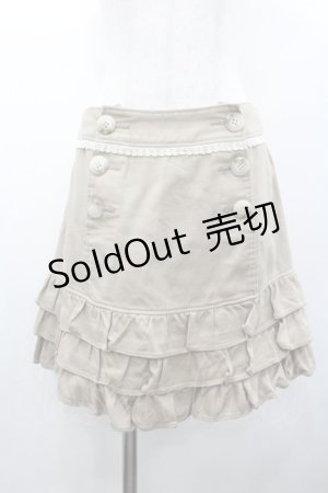 画像: Emily Temple cute / リボンアップリケスカート  ブラウン I-26-01-24-074-ET-SK-SA-ZI