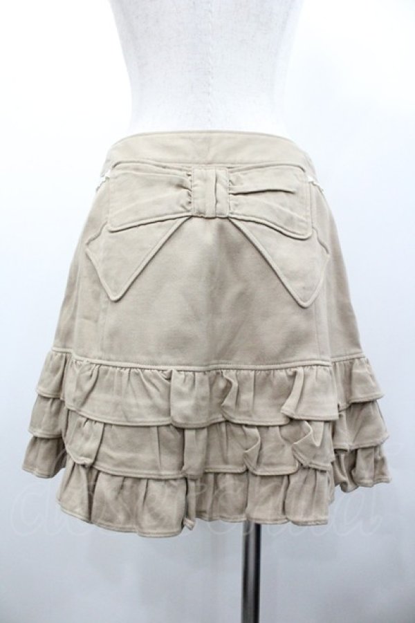 画像2: Emily Temple cute / リボンアップリケスカート  ブラウン I-26-01-24-074-ET-SK-SA-ZI (2)