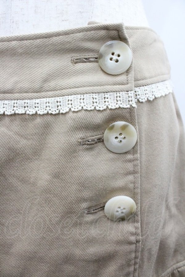 画像3: Emily Temple cute / リボンアップリケスカート  ブラウン I-26-01-24-074-ET-SK-SA-ZI (3)