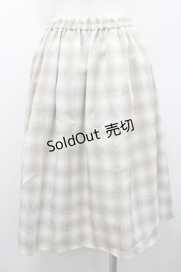 画像2: axes femme kawaii / チャイナ釦切り替えスカート  ブラウン I-26-01-24-077-AX-SK-SA-ZI (2)