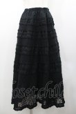 画像1: KANEKO ISAO / レースフリルスカート(アンダースカートセット)  ブラック I-26-01-24-079-EL-SK-SA-ZI (1)