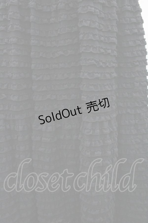 画像3: KANEKO ISAO / ピコフリルスカート  ブラック I-26-01-24-080-EL-SK-SA-ZI (3)