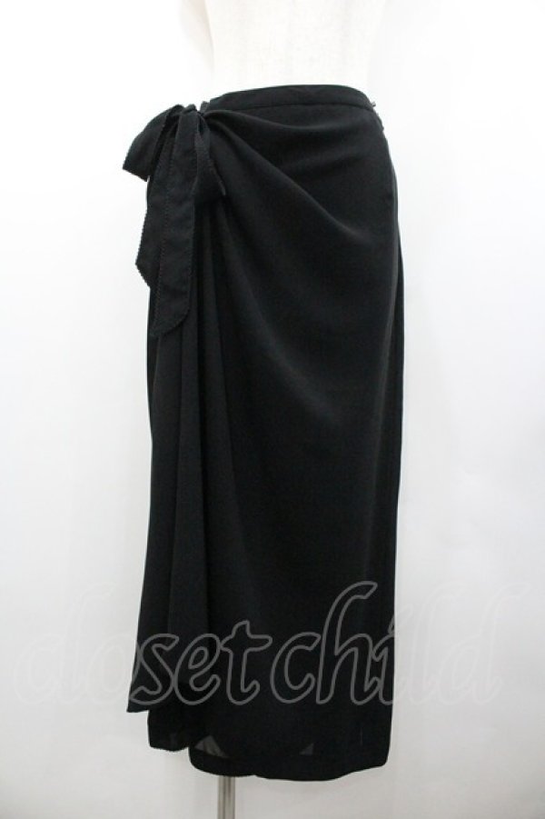 画像3: KANEKO ISAO / ピコフリル襟袖ジャケット&スカートセットアップ  ブラック I-26-01-24-081-EL-SK-SA-ZI (3)