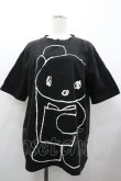 画像1: merry jenny /ACK BEAR BIG TEE  黒Ｘ白 I-26-01-24-009-LO-TO-SA-ZI (1)
