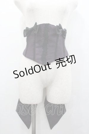 画像: ALICE and the PIRATES / メアリーのリボンコルセット  ワイン I-26-01-24-089-PA-ZA-AS-ZI