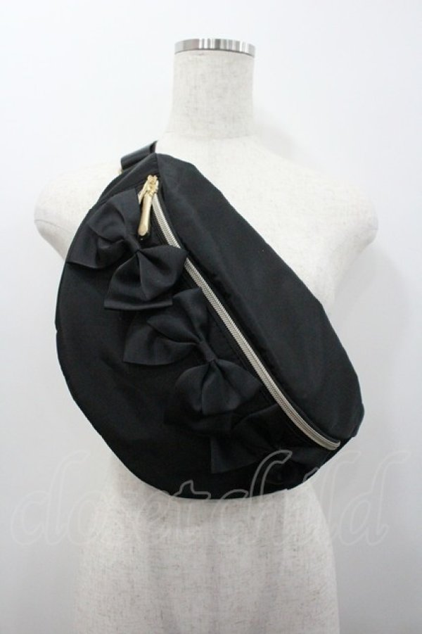 画像1: m petit by misako / TT*AM*リボンBB  黒 I-26-01-24-091-LO-BG-HR-ZI (1)