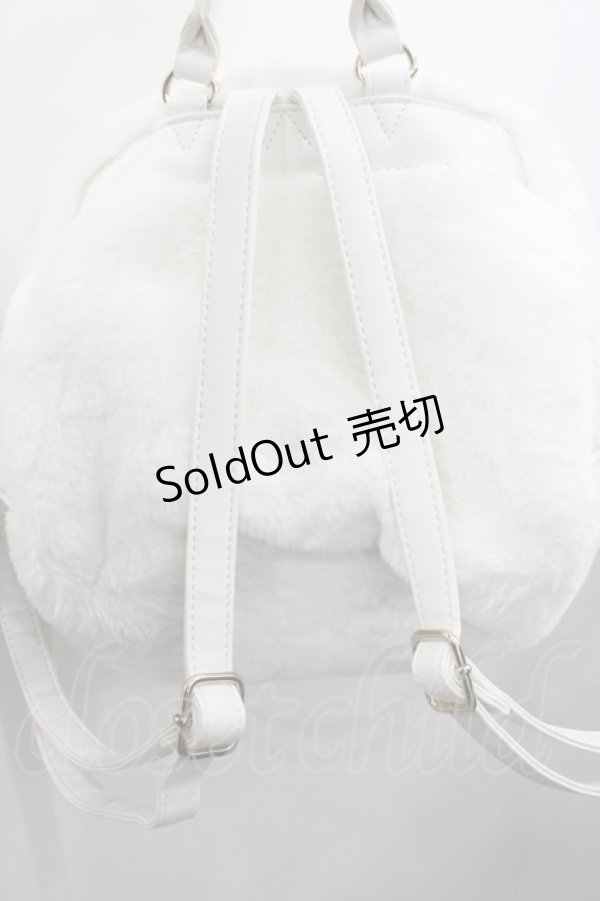 画像2: BABY,THE STARS SHINE BRIGHT / うさくみゃちゃんのハート窓リュック  白 I-26-01-24-092-BA-BG-AS-ZI (2)