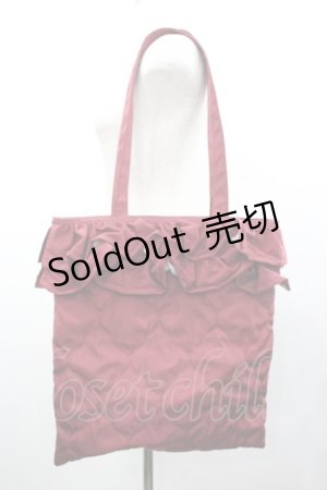 画像: m petit by misako / TT*AMフリルトート  赤 I-26-01-24-099-LO-BG-HR-ZI