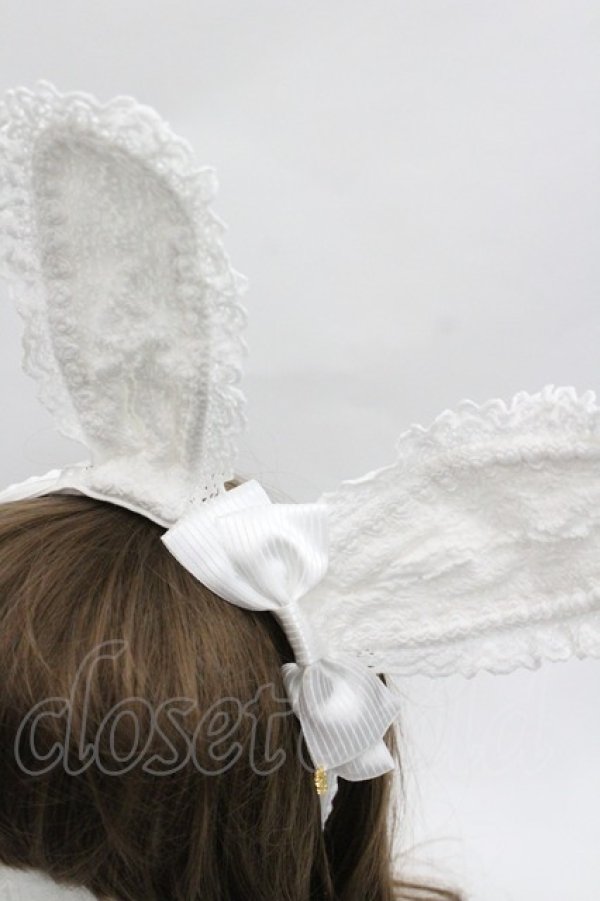 画像3: BABY,THE STARS SHINE BRIGHT / ALICEのうさみみカチューシャ  白 I-26-01-24-101-BA-AC-SA-ZI (3)
