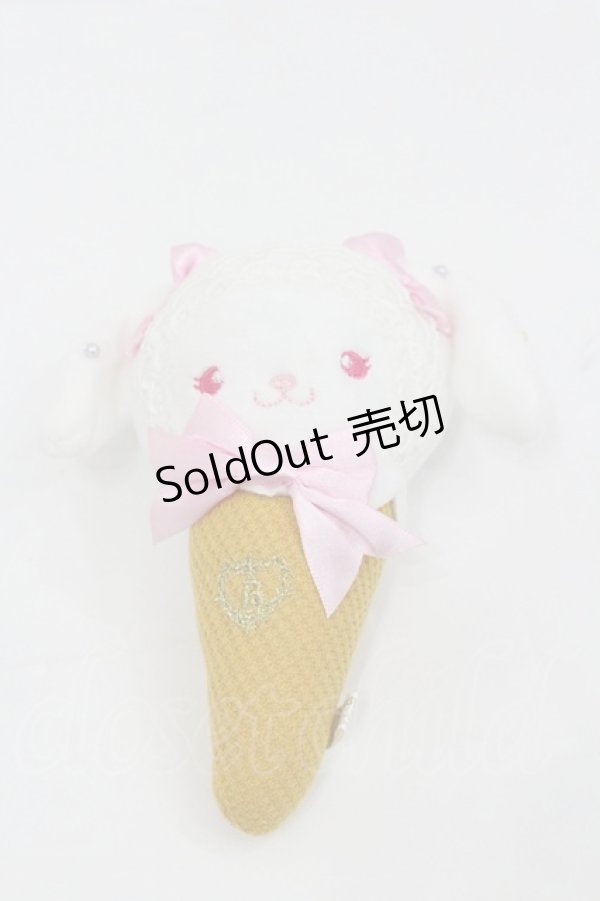 画像1: BABY,THE STARS SHINE BRIGHT / うさくみゃちゃんアイスマスコット  白 I-26-01-24-112-BA-ZA-AS-ZI (1)