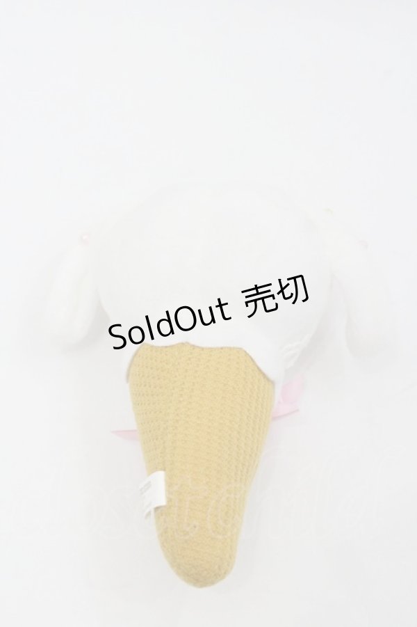 画像2: BABY,THE STARS SHINE BRIGHT / うさくみゃちゃんアイスマスコット  白 I-26-01-24-112-BA-ZA-AS-ZI (2)