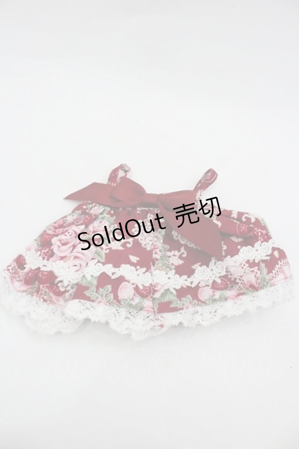 画像2: BABY,THE STARS SHINE BRIGHT / シュガーブーケ〜永遠の乙女の憧れ〜柄くみゃちゃんジャンパースカート  エンジ I-26-01-24-114-BA-ZA-SA-ZI (2)