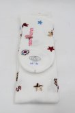 画像2: BABY,THE STARS SHINE BRIGHT / くみゃちゃんのDokiDoki Christmas Party柄オーバーニーソックス（おもちゃ柄）  白 I-26-01-24-117-BA-ZA-SA-ZI (2)