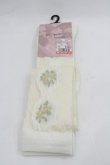 画像1: m petit by misako / ECAMOVKバラレースソックス  アイボリー I-26-01-24-119-LO-ZA-HR-ZI (1)