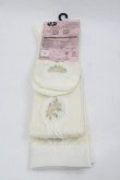 画像2: m petit by misako / ECAMOVKバラレースソックス  アイボリー I-26-01-24-119-LO-ZA-HR-ZI (2)