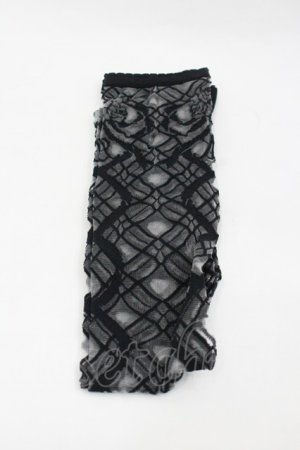 画像: ALICE and the PIRATES / ロザリアリボンシースルーオーバーニーソックス  黒 I-26-01-24-120-PA-ZA-SA-ZI