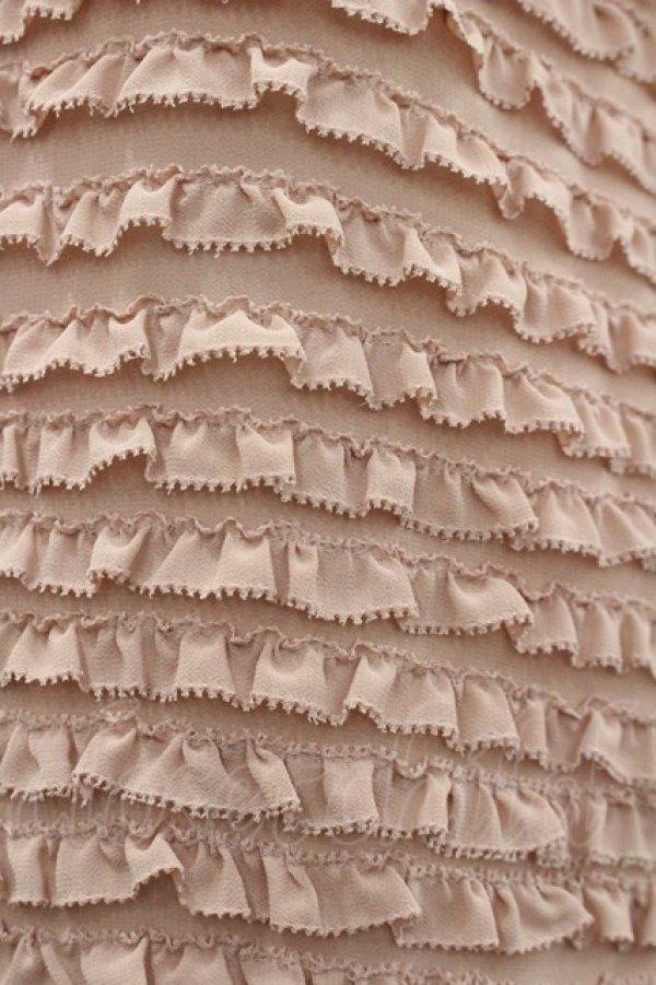 画像3: KANEKO ISAO / ピコフリルボーダーノースリーブブラウス  ピンク I-26-01-24-016-EL-BL-SA-ZI (3)