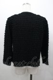画像2: KANEKO ISAO / ピコフリルパールボンタンカーディガン  ブラック I-26-01-24-017-EL-TO-SA-ZI (2)