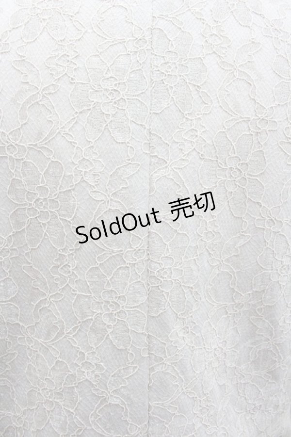 画像3: axes femme / 総レースショートジャケット  アイボリー I-26-01-24-021-AX-TO-SA-ZI (3)