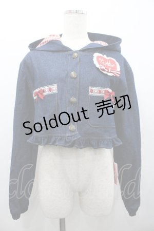 画像: To Alice / うさみみデニムジャケット  ブルー I-26-01-24-025-LO-JA-AS-ZI