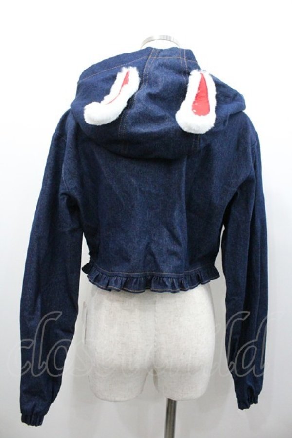 画像2: To Alice / うさみみデニムジャケット  ブルー I-26-01-24-025-LO-JA-AS-ZI (2)