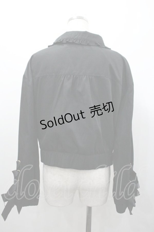 画像2: LIZ LISA / フリルブルゾン  黒 I-26-01-24-027-LO-JA-SA-ZI (2)