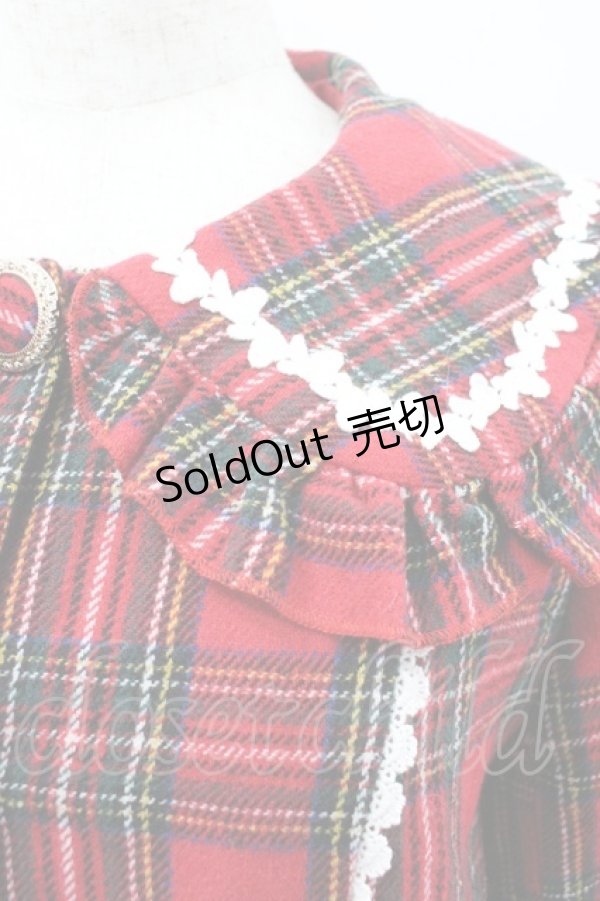 画像3: axes femme kawaii / ガーリーリボンショートコート  赤 I-26-01-24-029-AX-CO-AS-ZI (3)