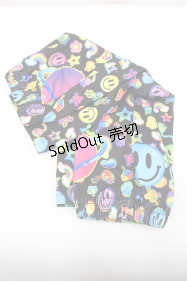 画像1: ACDC RAG / RAINBOW PF アームカバー  黒Ｘカラフル I-26-01-26-006-PU-ZA-SA-ZI (1)