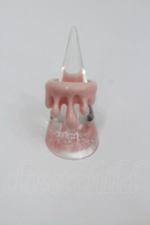 画像: Q-pot. / ストロベリーミルク メルトリング 約16号 ピンク I-26-01-26-053-QP-AC-SA-ZI