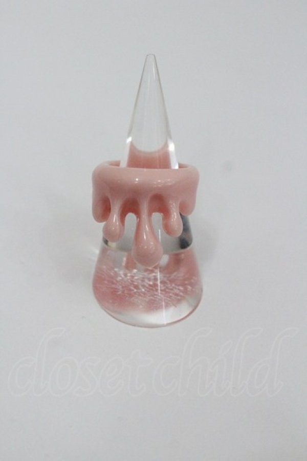 画像1: Q-pot. / ストロベリーミルク メルトリング 約16号 ピンク I-26-01-26-053-QP-AC-SA-ZI (1)