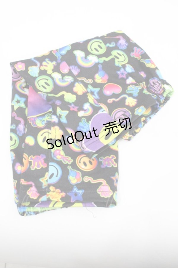 画像2: ACDC RAG / RAINBOW PF アームカバー  黒Ｘカラフル I-26-01-26-006-PU-ZA-SA-ZI (2)