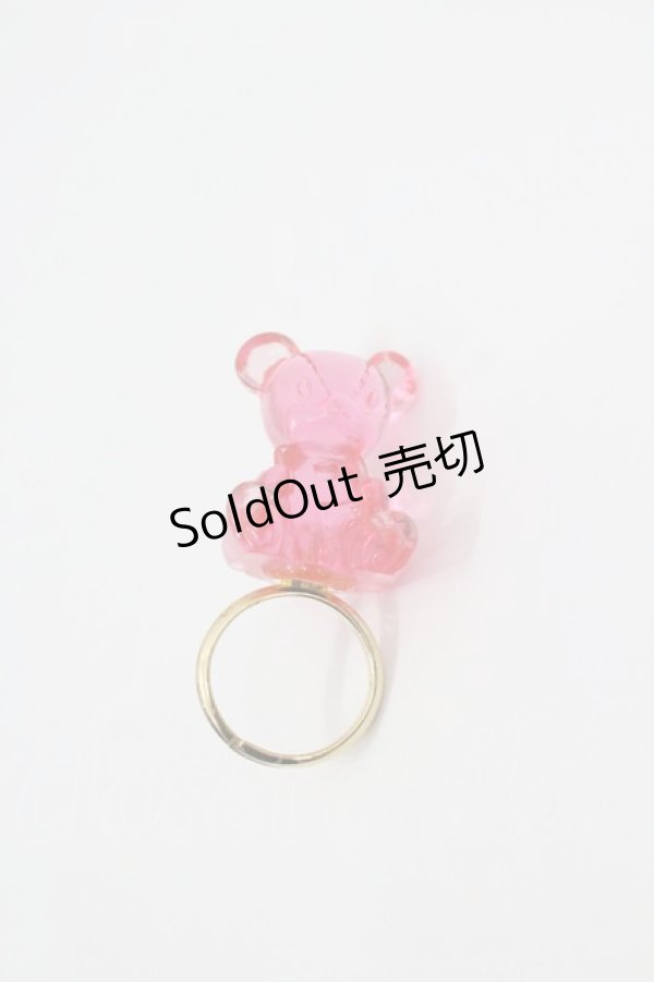 画像1: Angelic Pretty / はにかみベアーDropリング  ピンク I-26-01-26-060-AP-AC-SA-ZI (1)