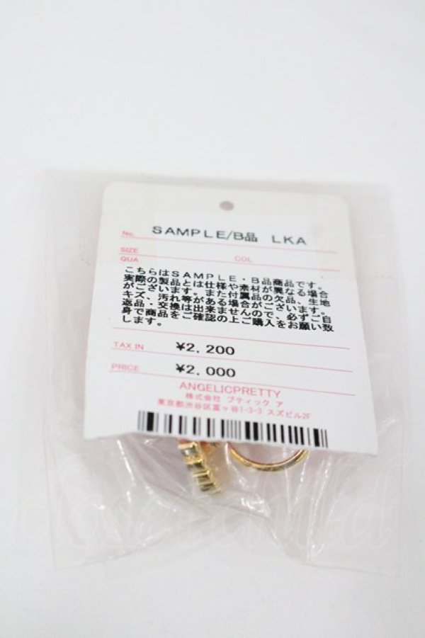 画像2: Angelic Pretty / Jewelry Heartリング  赤Ｘゴールド I-26-01-26-062-AP-AC-SA-ZI (2)