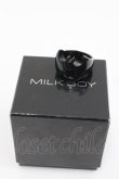 画像1: MILKBOY / BAT RING M(17号) ブラック I-26-01-26-065-MB-AC-SA-ZI (1)