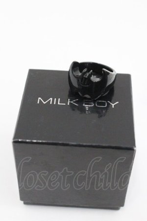 画像: MILKBOY / BAT RING M(17号) ブラック I-26-01-26-065-MB-AC-SA-ZI