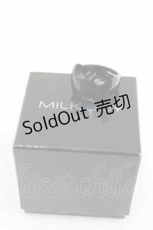 画像: MILKBOY / BAT RING M(17号) ブラック I-26-01-26-065-MB-AC-SA-ZI