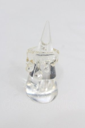 画像: Q-pot. / Mizuame Melt Ring 12号 クリア I-26-01-26-066-QP-AC-SA-ZI